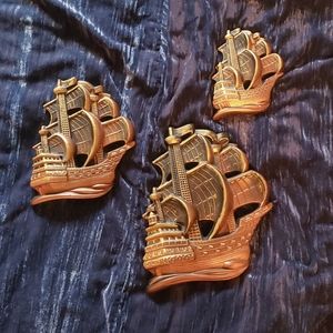 Ceramic set of sailboats